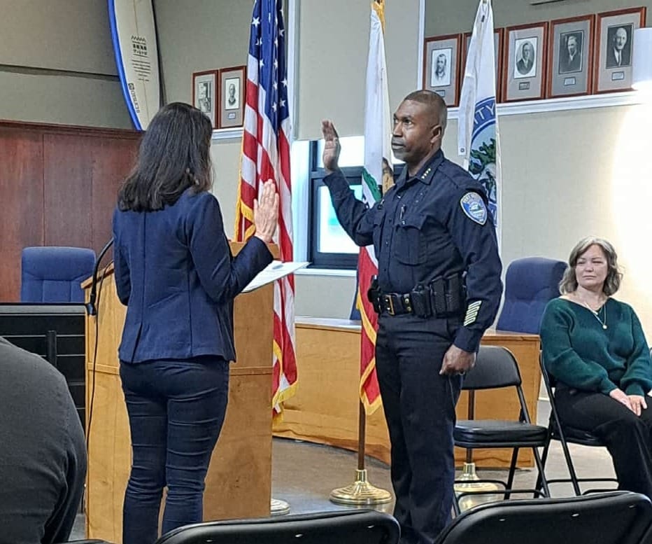 Eric Swift is Sworn in as Fort Bragg's New Police Chief