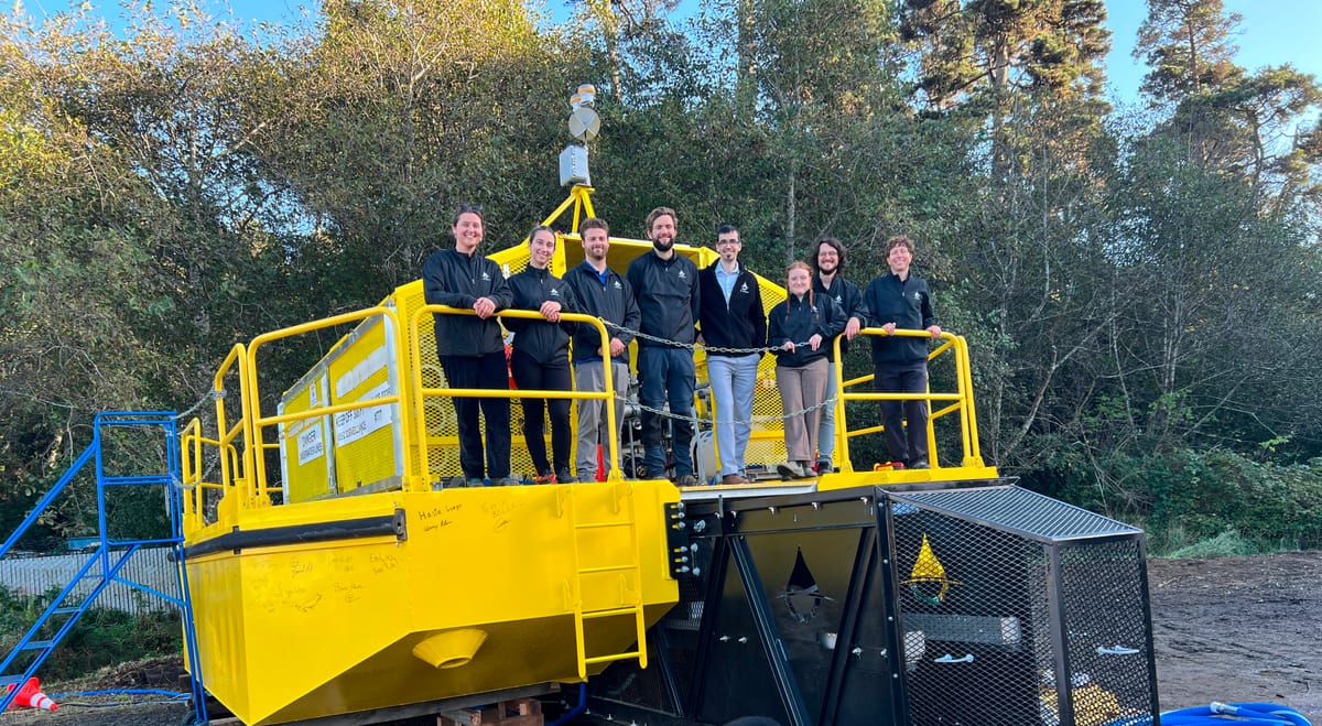 Highly Anticipated Wave-Powered Desalination Buoy Arrives in Fort Bragg